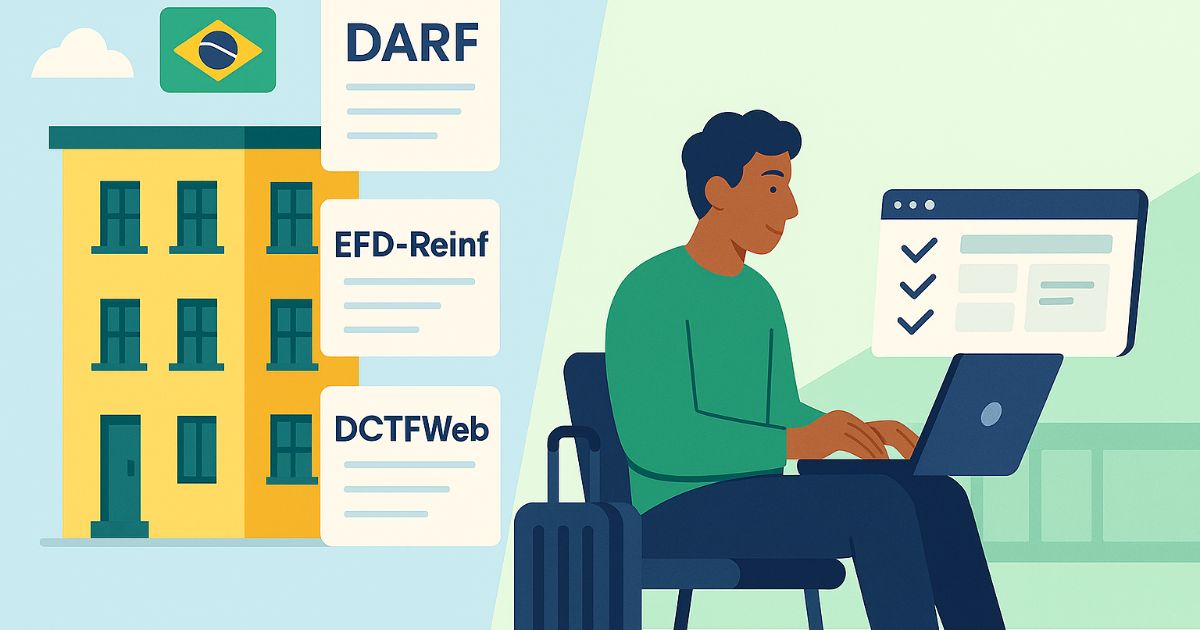 EFD-Reinf e DCTFWeb: Conheça as obrigações acessórias mensais para não-residentes com renda de aluguel no Brasil